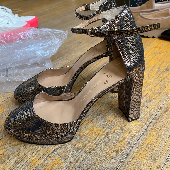 Banana Republic Shoes - Gold platforms Banana Republic